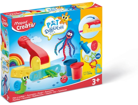 Plastilina MAPED CREATIV Kit De Plastilina X4 + 12 Gr De Accesorios