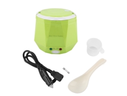 Olla Arrocera Eléctrica Multifuncional Portátil De 24 V Y 140 W Con Capacidad De 1,3 L Para Camiones, Con Vaporera - Verde