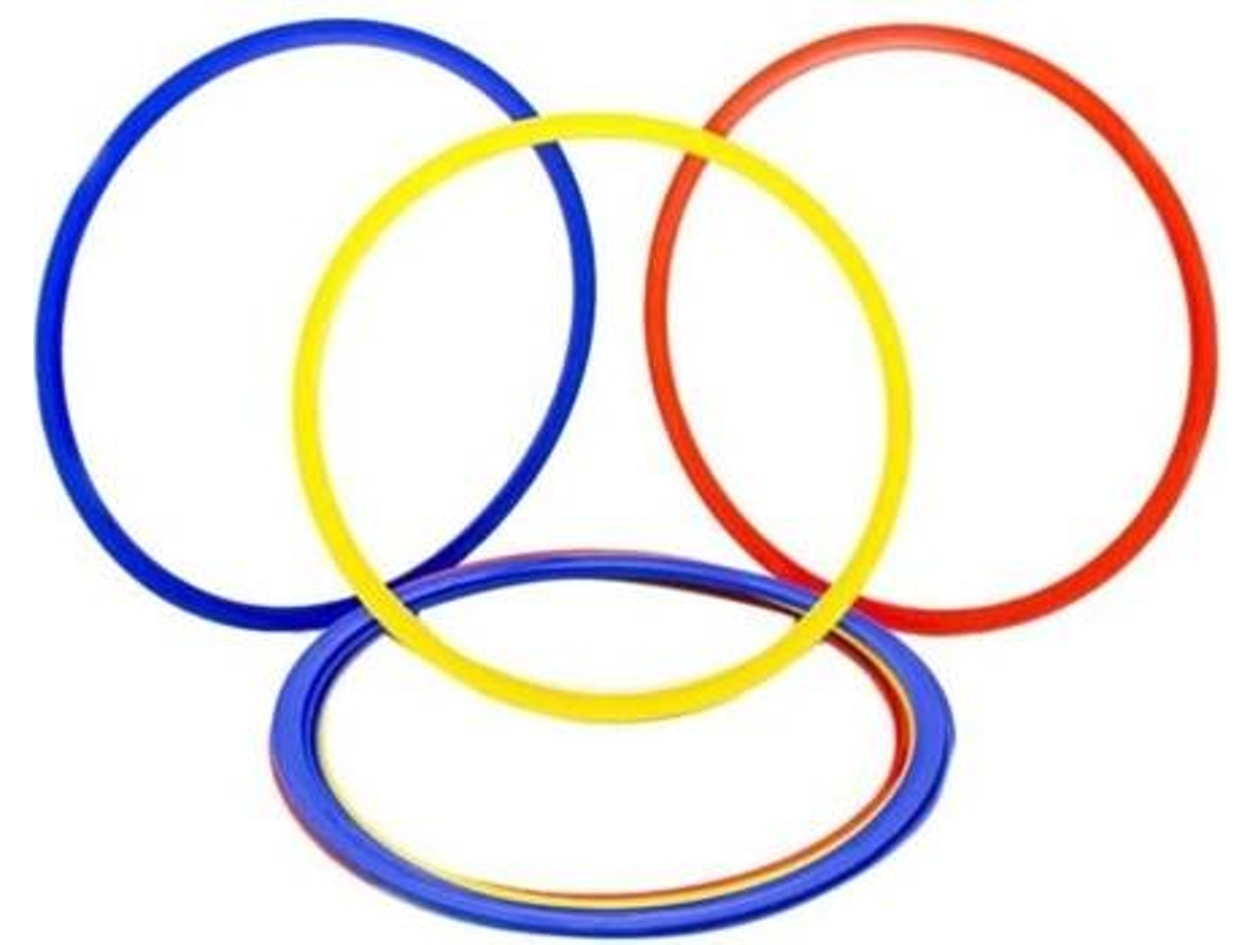 Conjunto de 6 Anillos de Gimnasio POWERSHOT (Diámetro: 45cm - Plástico)