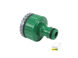 Adaptador de manguera de plástico Saturnia Bulk de 3/4 a 1 hembra