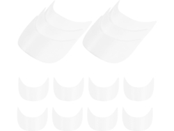 20 Inserciones Blancas Viseras Gorras 17 7 6 2 Grosor Plástico Rígido Reparar Borde Béisbol Sombreros X Cm Mm