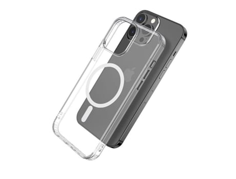Funda para iPhone 13 Pro Max ESTUFF Piel Sintética Transparente