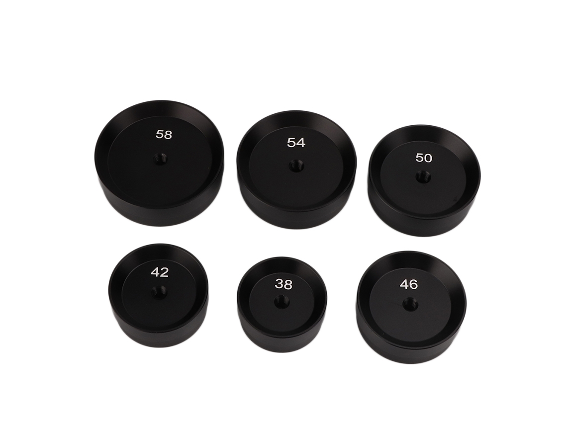 Juego de 6 troqueles de presión para tapas de relojes, accesorios para máquina de prensado de aluminio