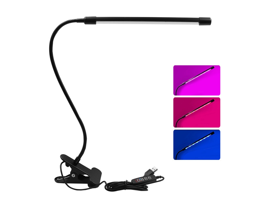 2026-luz De Crecimiento Para Plantas Usb De Espectro Completo Con Temporizador 3h/9h/12h Y 9 Niveles De Intensidad Impermeable