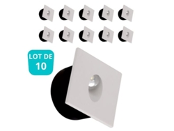 Juego de 10 paredes cuadradas blancas 3W 4000K White Walls HOROZ ELECTRIC
