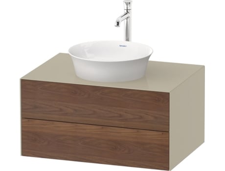 DURAVIT Tulip blanco, mueble de baño colgado en la pared, ancho 800 x fondo 550mm, con 2 cajones, con tecnología tip-on, WT49850