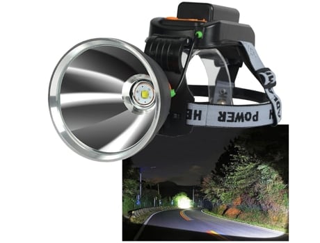 Linterna frontal recargable Linternas frontales súper brillantes para larga distancia, carga USB para sus dispositivos, perfecta para pescar al air...