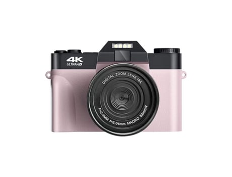 OHPA Dc08 Rosa Videocámara con zoom óptico 4K-16X