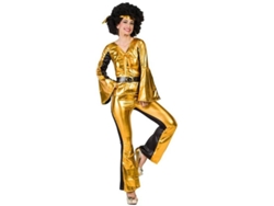 Disfraz de Mujer DISFRAZZES Disco Dorado (Talla: M/L)