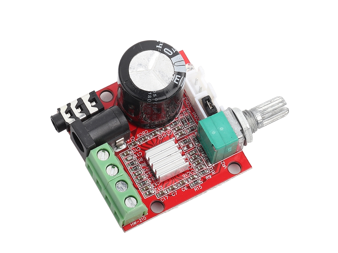 2026velora-placa Amplificador Digital Mini Estéreo Potenciómetro Volumen Módulo Pam8610 Dc 8v-12v