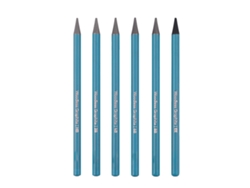 Juego De 6 Lápices De Grafito (tapón De Madera) Hb 2b 4b 6b 8b Ee Para Dibujo Y Bocetos - Azul