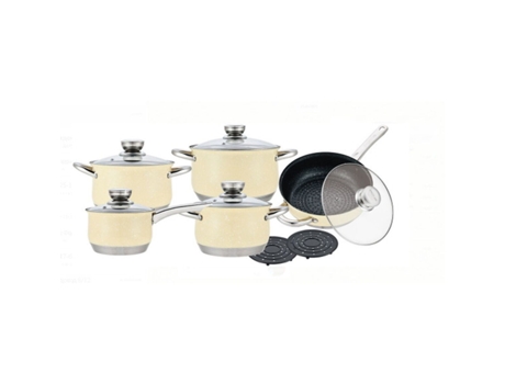 Batería de Cocina ROYALTY LINE 1801B (Acero Inoxidable - 18 Piezas)