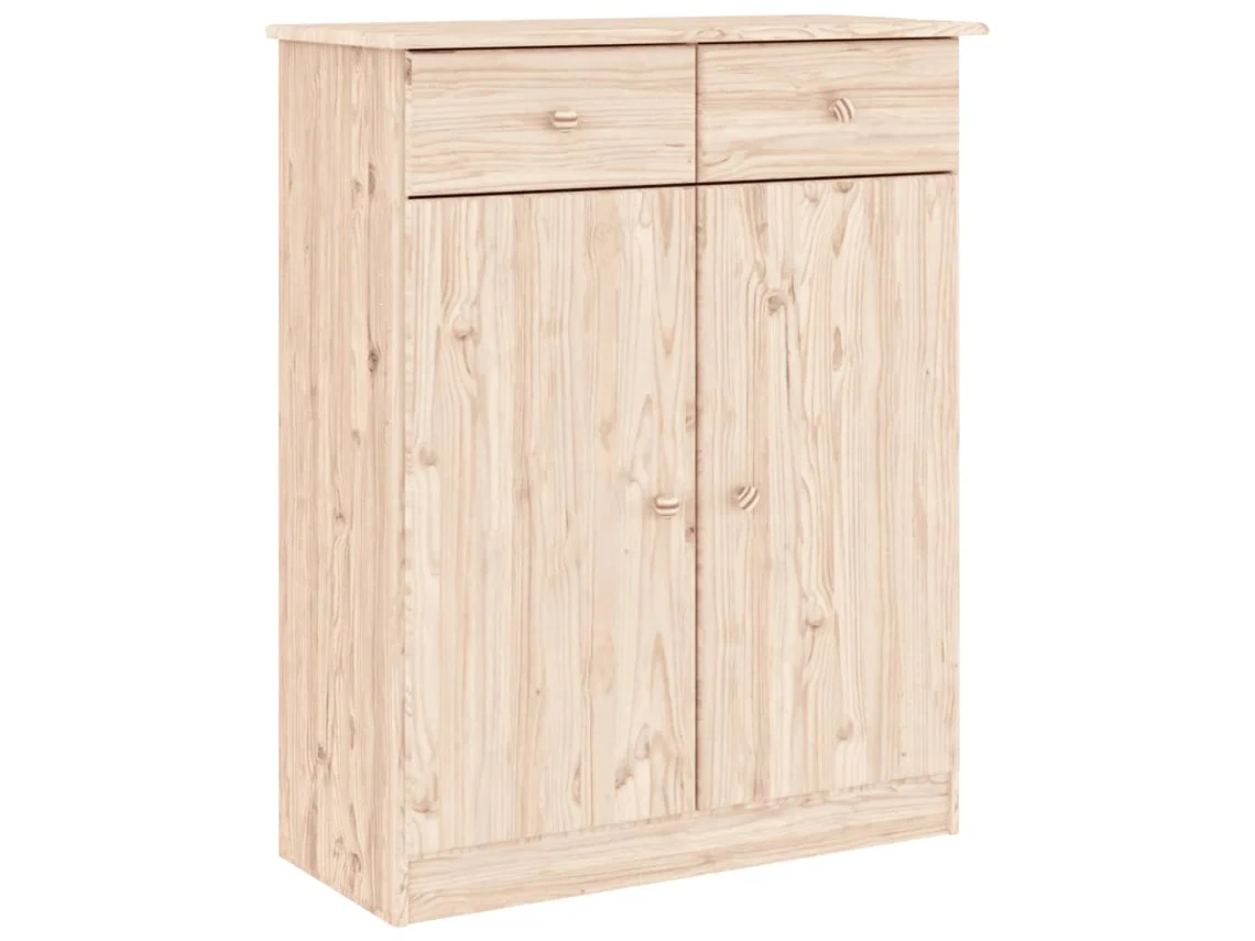 Zapatero Alto 77x35x96 cm Madera Maciza de Pino EXCLUSIVO MAISON