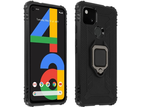 Carcasa Google Pixel 4A AVIZAR Anillo Negro
