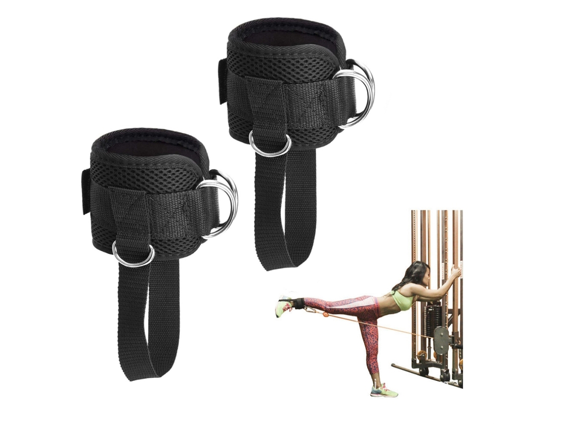 Omni-corredera De Tobillo Ajustable Para Máquinas De Cables Con 4 Anillos D Para Entrenamientos Glúteos, Extensiones De Piernas Y Retrocesos