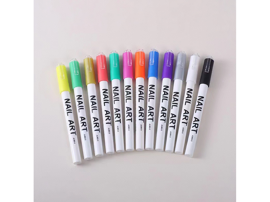 12 Bolígrafos De Manicura Multicolor Para Pintar En 3d, Puntear, Hacer Flores Y Dar Acabado A Diseños De Uñas Diy.