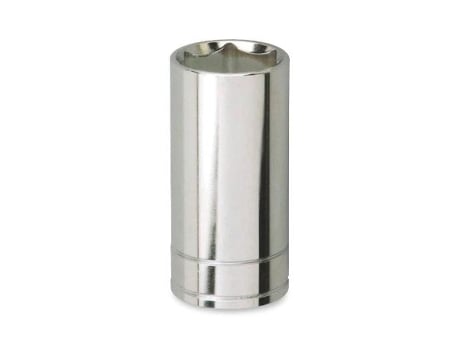 Llave vaso cuadradillo 1/4 boca hexagonal serie larga metrica m-11