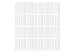 Abrazaderas para tubos de invernadero de PVC, multifuncionales y reutilizables, para cubiertas de piscina, láminas y telas de sombra, color blanco, tamaño grande, 32 unidades