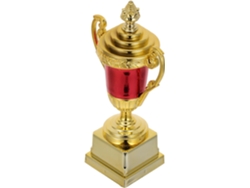 Trofeo escolar de plástico rojo