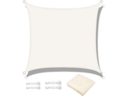 Vela De Sombra Rectangular Impermeable Resistente Uv, Protección