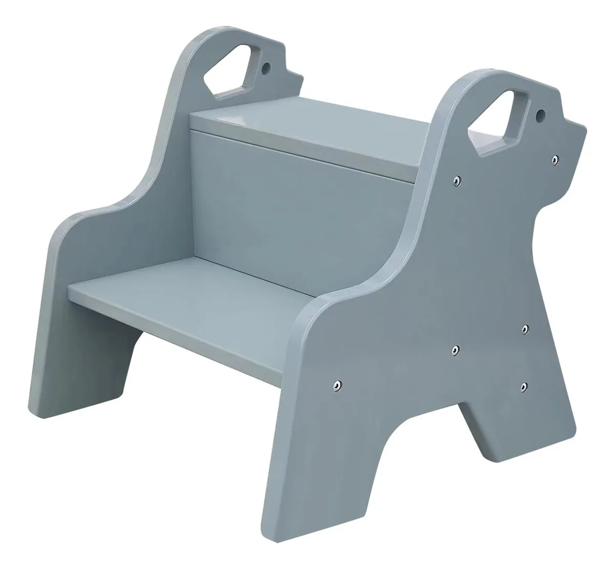 Taburete de madera, puf para pies, Azulvayotoy
