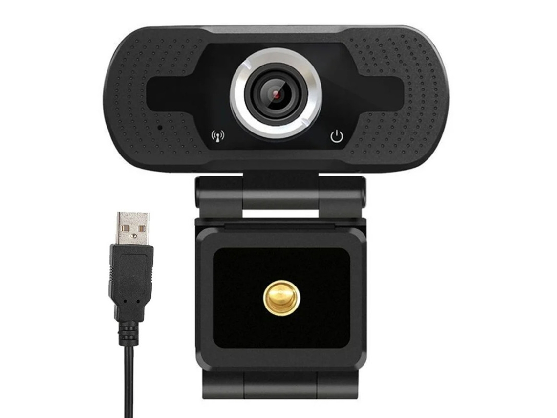 Cámara de computadora B2 HD con micrófono y reducción de ruido, color negro Yizhood