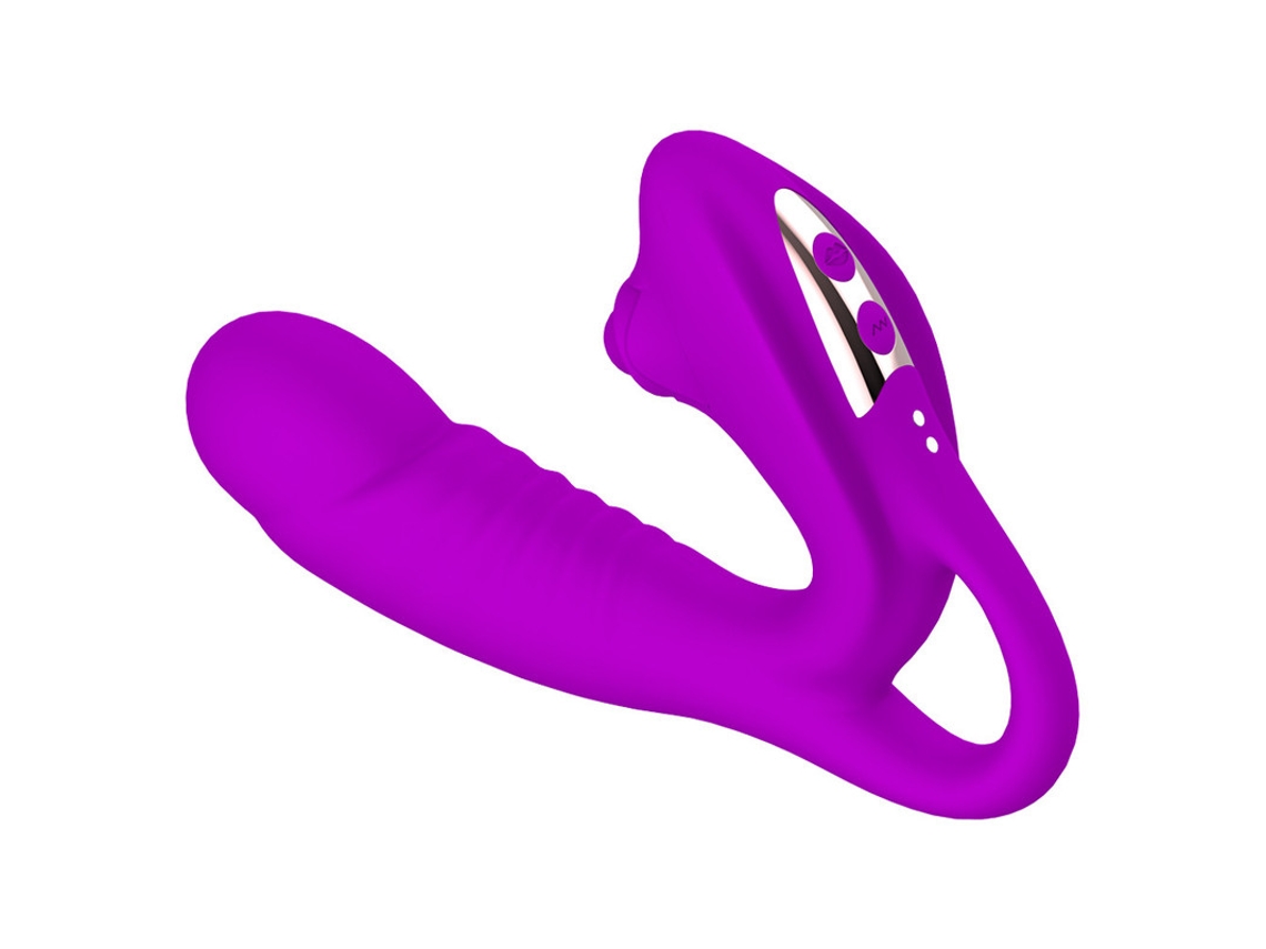 Vibrador De Silicona De Doble Motor, Masajeador Recargable Femenino (prpura) Yizhood