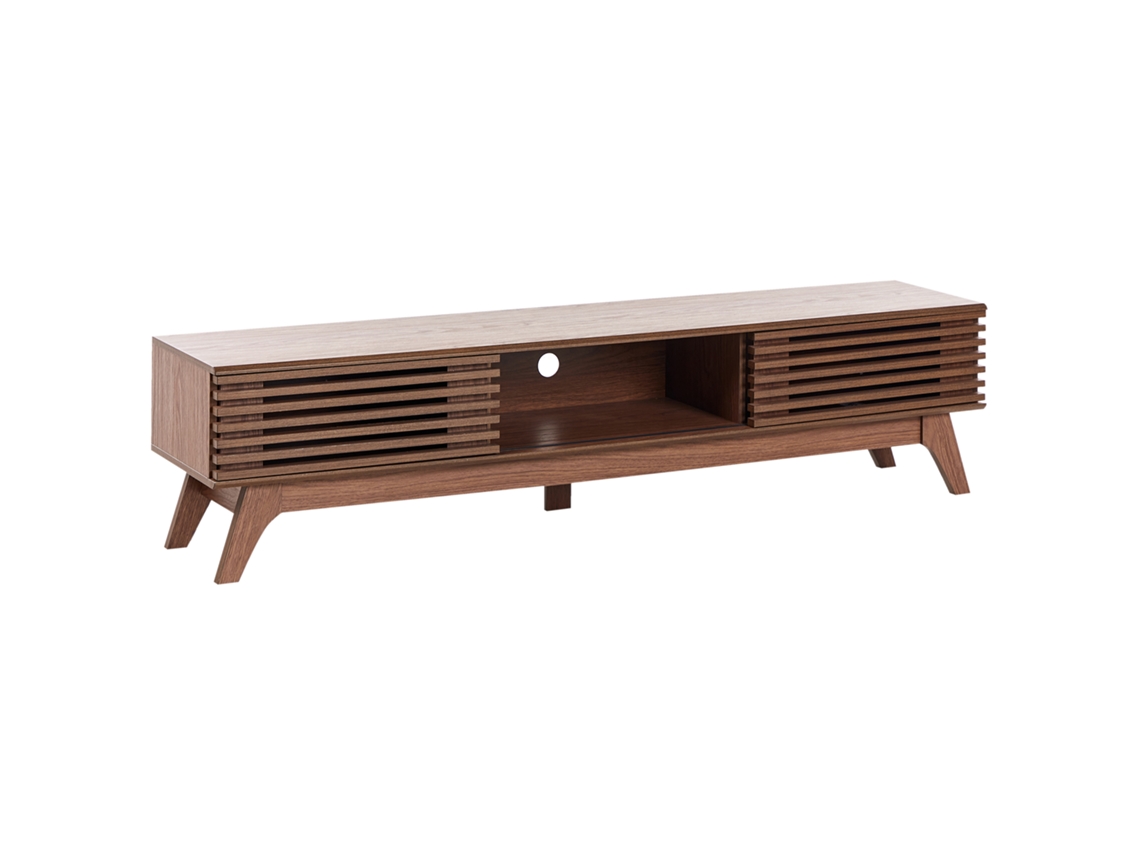 Beliani Toledo Mueble TV de aglomerado Marrón 180x40x44