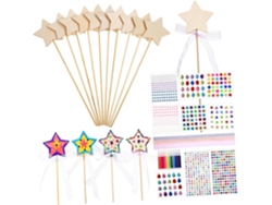 Kit De Varitas De Princesa Para Manualidades, Madera Sin Pintar, Regalo Para Fiestas