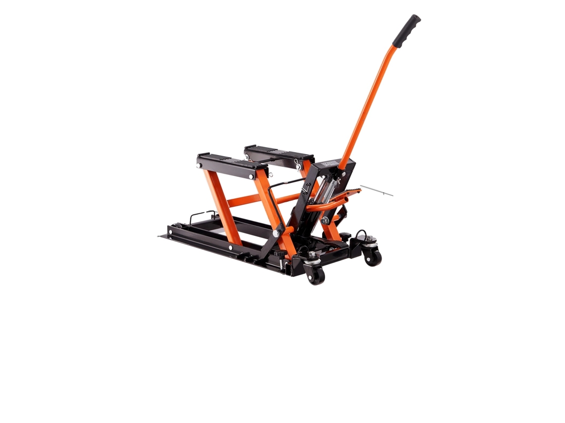 Gato para motocicleta, capacidad de 1500 lb, rango de elevación de 47 a 15 pulgadas, acero de alta resistencia, OEM de 1500 lb