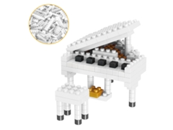 Mini Bloques De Construcción, Instrumentos Musicales, Piano, Blanco, Juguetes Educativos Para Niños De 7 A 14 Años.