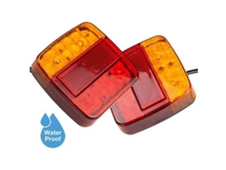 Kit De Luces Led De 12 V Para Remolque: Incluye Luz Para Matrícula, Luz Trasera/de Estacionamiento, Resistente Al Agua (juego De 2).