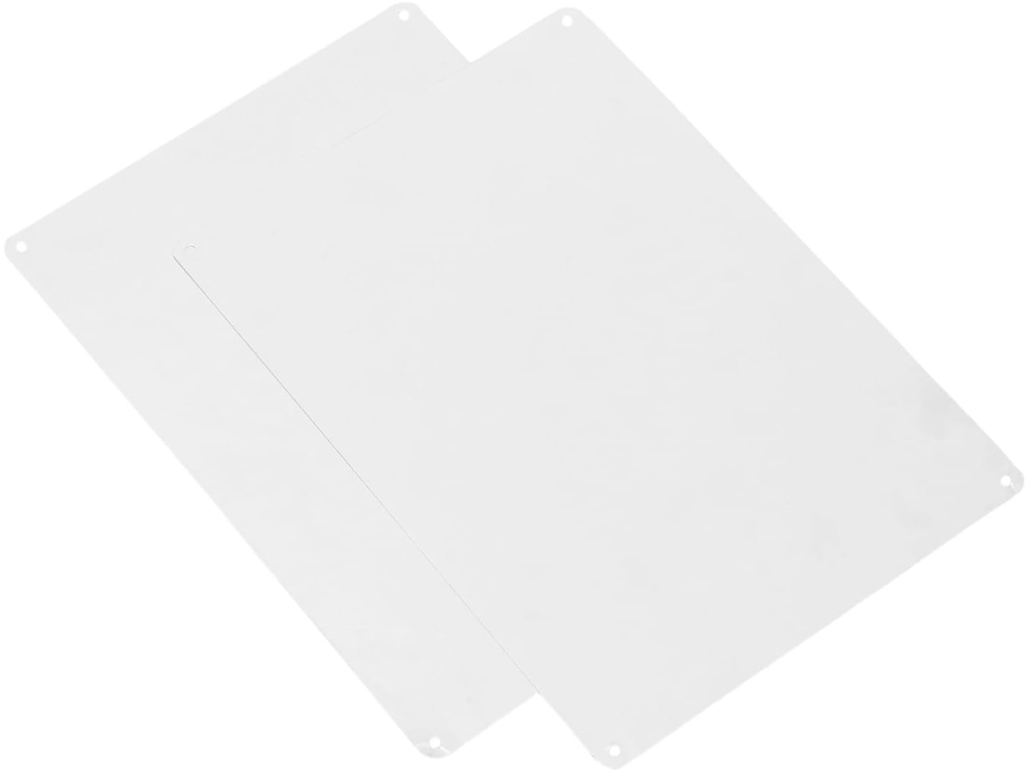 Juego De 2 Láminas De Aluminio Impermeables En Blanco De 355x255 Mm, Paneles Metálicos Personalizables.