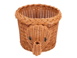 Cesta De Almacenamiento Con Forma De Elefante Para Pan, Fruta Y Aperitivos - Marrón