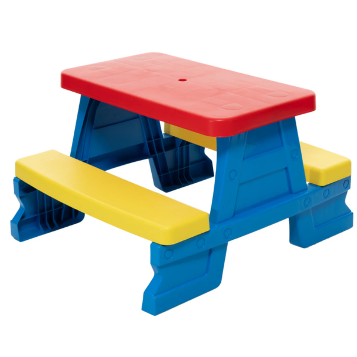 Mesa Infantil De Jardín Con 2 Bancos 70 X 79 X 47 Cm Para Exterior E Interior Funtastic Land