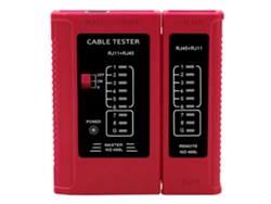 Probador De Cables Universal Con Alcance De 305 Metros Para Prueba De Cables Rj45 Y Rj11 (cable Rojo)