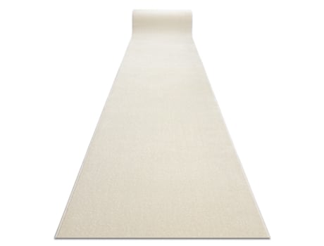 Alfombra de Pasillo Karmel Llanura, Un Color Blanco 200 cm