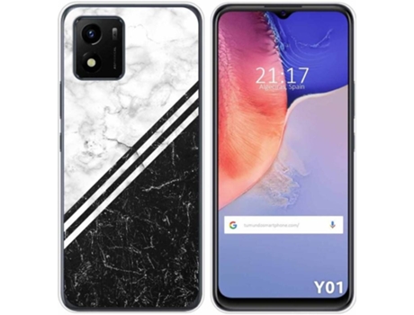 Carcasa Vivo Y01 TUMUNDOSMARTPHONE Dibujos Mármol 01 Multicolor