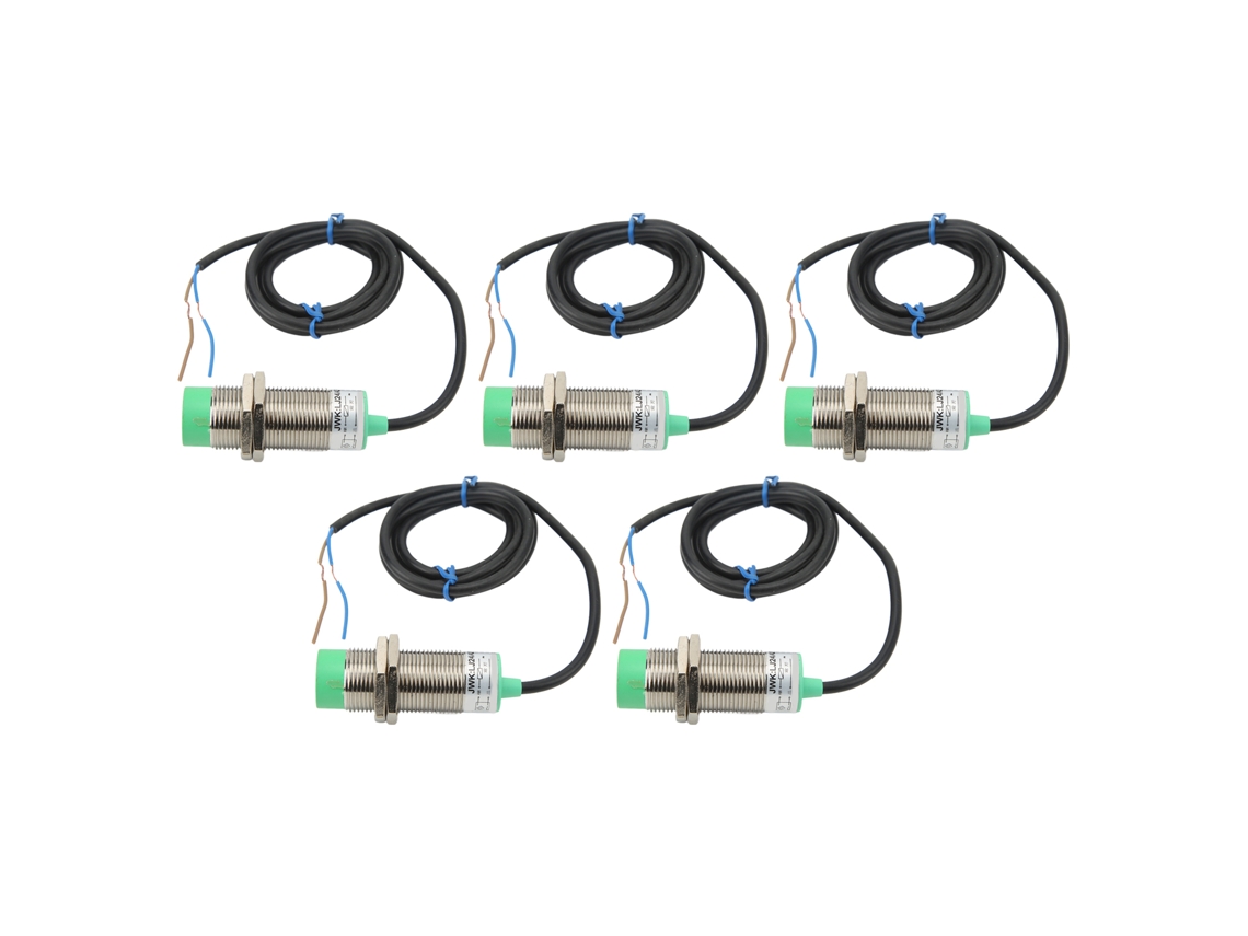 5 Sensores De Proximidad De 2 Cables Normalmente Abiertos De 10 Mm, 90-250 Vca, M24x1.5