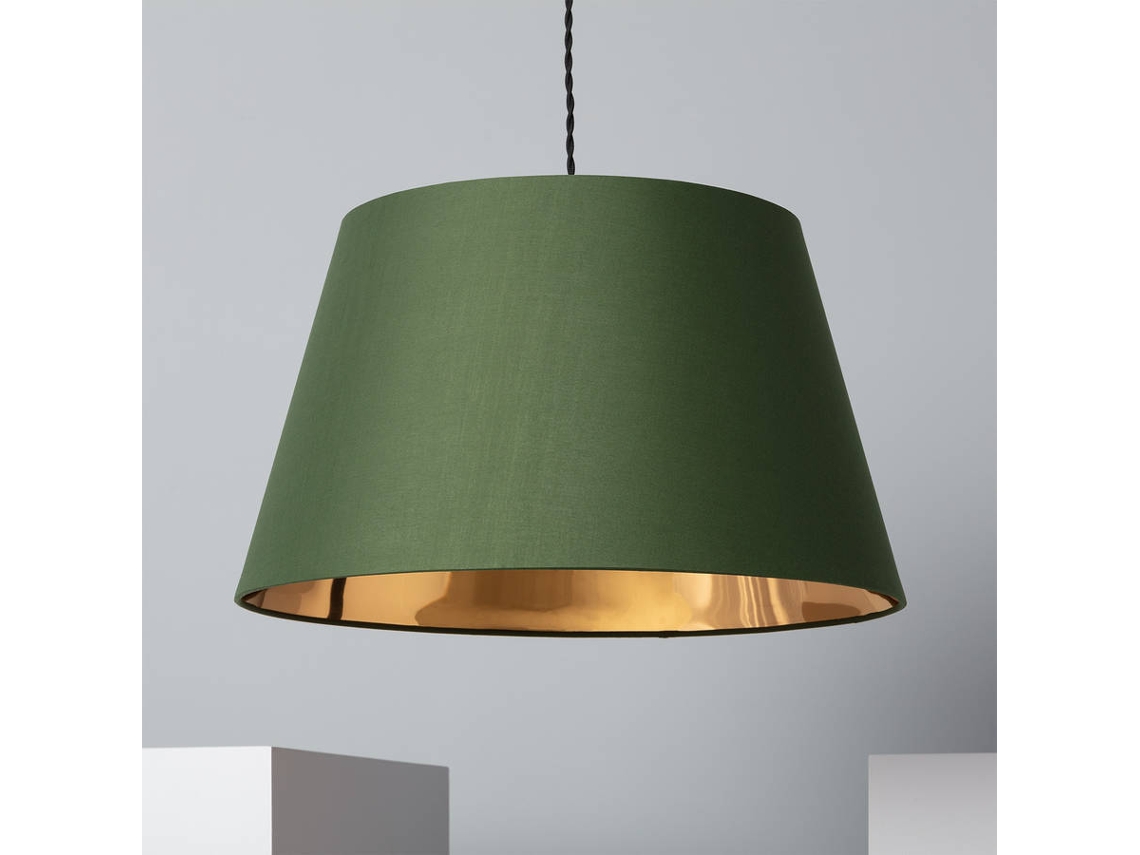 Lámpara Colgante Lino Baharia Verde Camo