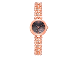 Reloj De Pulsera Casual Para Mujer Lvpai Con Brazalete De Acero, Movimiento De Cuarzo, Oro Rosa + Negro.