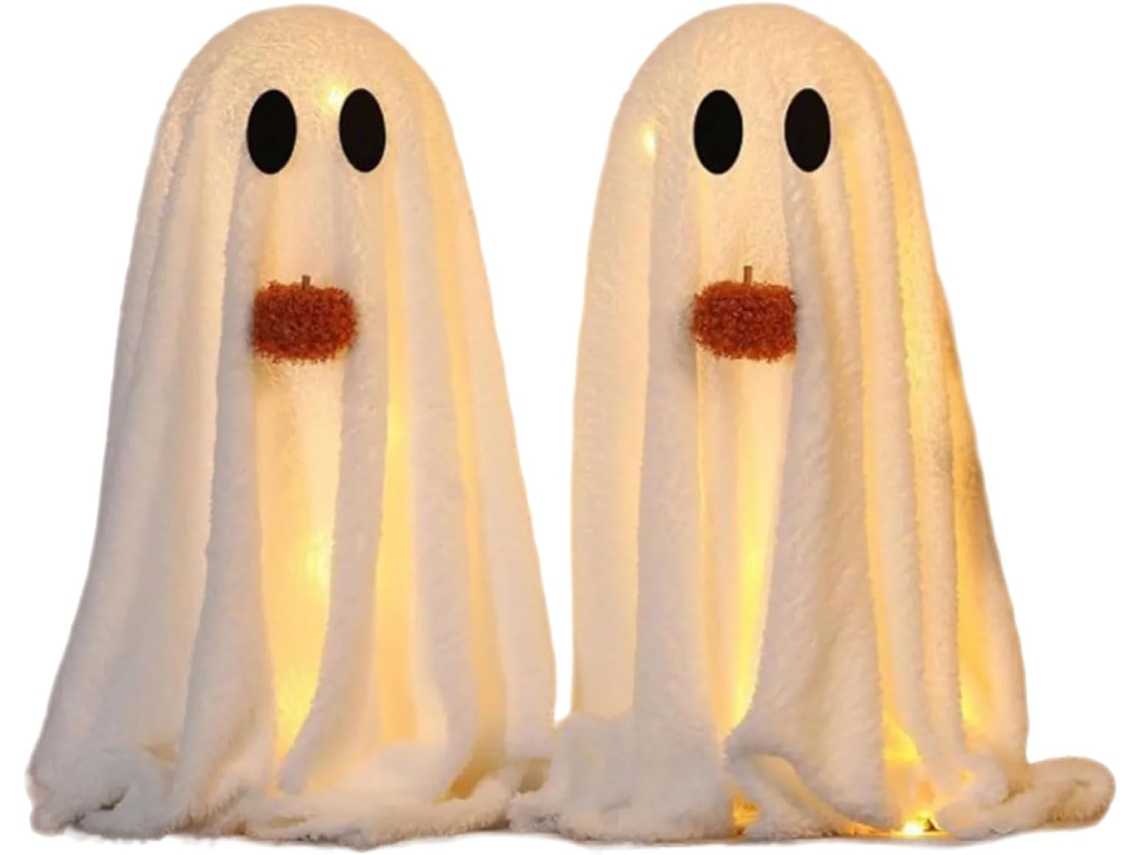 Espectros Fosforescentes Y Decoraciones De Calabaza De Doble Cara, Hechas Para Interiores Para