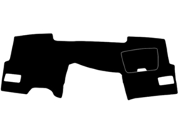 Alfombrilla Protectora De Cuero Y Fibra Carbono Para El Salpicadero Del Toyota Vios 2004-2006 (negro/marrón)