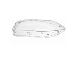 Lente de la lámpara del faro delantero del coche para la Serie 5 F10 F18 520 523 525 535 530 2010-2014 izquierda Sygo