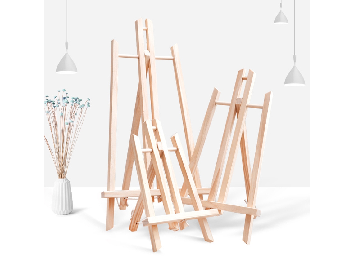 Mini Soporte De Madera Portátil Y Ajustable Para Pintura Y Exposiciones, Ideal Para Artistas Y Estudiantes.