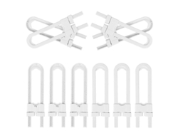 10 Cerraduras En Forma De U Para Puertas De Armarios Para La Seguridad Infantil Y El Control Parental.