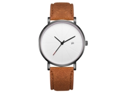 Reloj De Pulsera Analógica De Cuarzo Con Dial Redondo Moda Simple Joyería Accesorio