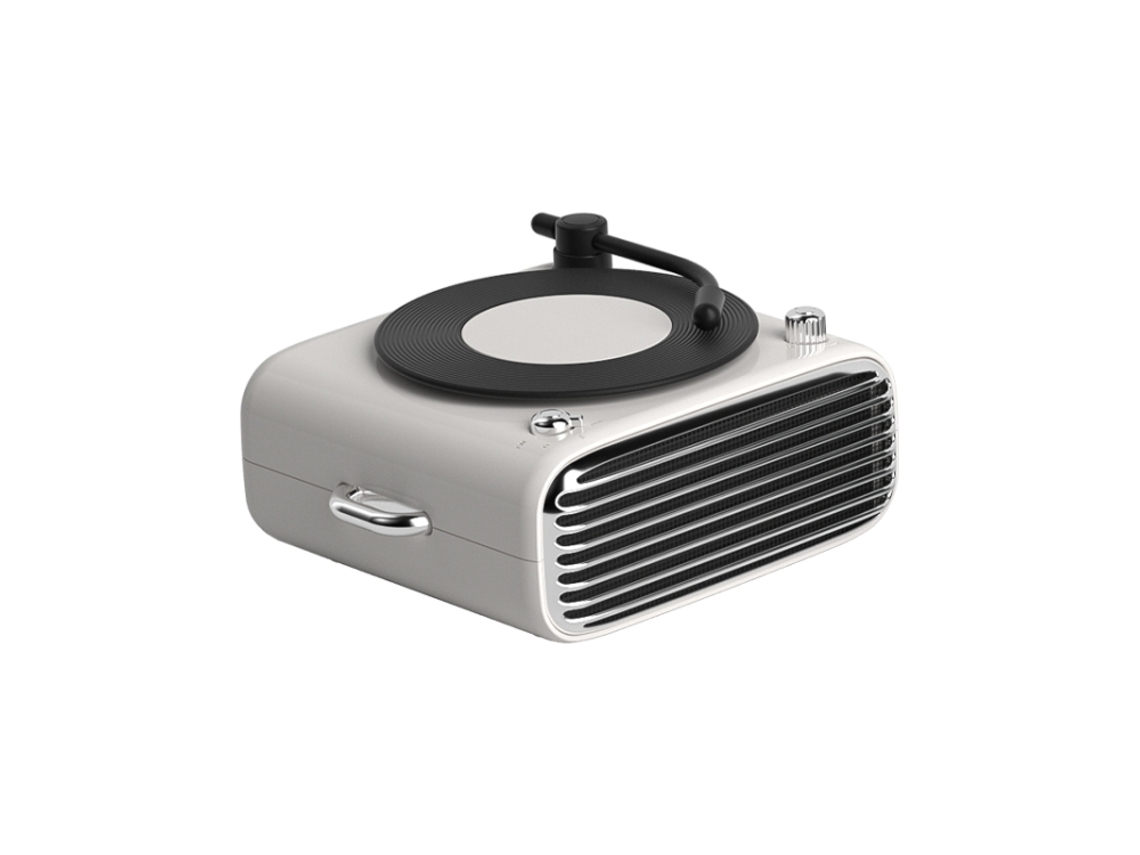 Altavoz Bluetooth Csyy Bfq 06, sonido Hi-Fi retro, blanco