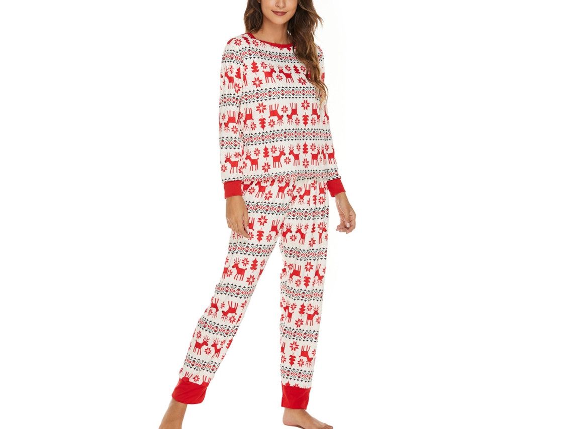 2026altiro-conjunto De Pijama De Manga Larga De Color Con Cuello Redondo Suave Y Transpirable Para Hombre Y Mujer 8408 S