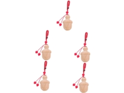 Llaveros Pequeños De 4 Piezas, Llaveros Colgantes Curvos, Adornos Colgantes, Decoración Colgante
